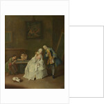 A Lady receiving a Cavalier, 1747-1755 by Pietro Longhi