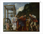 Moses defending the Daughters of Jethro, 1610 by Carlo Saraceni
