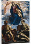 Mary with the Child, Venerated by Saint Mark and Saint Luke, before 1570 by Jacopo Tintoretto