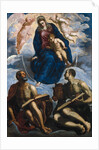 Mary with the Child, Venerated by Saint Mark and Saint Luke, before 1570 by Jacopo Tintoretto