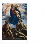 Mary with the Child, Venerated by Saint Mark and Saint Luke, before 1570 by Jacopo Tintoretto