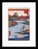 Open Garden at the Hachiman Shrine in Fukagawa. by Utagawa Hiroshige