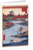 Open Garden at the Hachiman Shrine in Fukagawa. by Utagawa Hiroshige