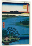 Benten Shrine at the Inokashira Pond. by Utagawa Hiroshige