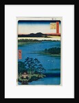Benten Shrine at the Inokashira Pond. by Utagawa Hiroshige