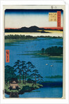 Benten Shrine at the Inokashira Pond. by Utagawa Hiroshige