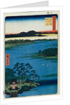 Benten Shrine at the Inokashira Pond. by Utagawa Hiroshige