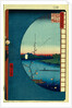 View from Massaki on the Grove near Suijin Shrine, the Uchigawa Inlet and Sekiya Village. by Utagawa Hiroshige