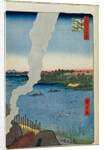 Kilns and the Hashiba Ferry on the Sumida River by Utagawa Hiroshige