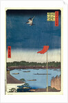 Komakata Hall and Azuma Bridge by Utagawa Hiroshige