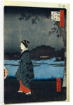 Night View of Matsuchiyama and the Sanya Canal by Utagawa Hiroshige