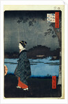 Night View of Matsuchiyama and the Sanya Canal by Utagawa Hiroshige