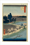 Azuma no mori Shrine and the Entwined Camphor by Utagawa Hiroshige
