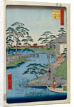 Mokuboji Temple and Vegetable Fields on Uchigawa Inlet by Utagawa Hiroshige