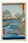 Mokuboji Temple and Vegetable Fields on Uchigawa Inlet by Utagawa Hiroshige
