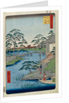 Mokuboji Temple and Vegetable Fields on Uchigawa Inlet by Utagawa Hiroshige