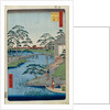 Mokuboji Temple and Vegetable Fields on Uchigawa Inlet by Utagawa Hiroshige