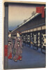 Shops with Cotton Goods in Odenma-cho by Utagawa Hiroshige