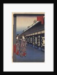 Shops with Cotton Goods in Odenma-cho by Utagawa Hiroshige