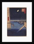 Tsukudajima and Eitai Bridge by Utagawa Hiroshige