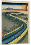 Towboats on the Yotsugi dori Canal by Utagawa Hiroshige