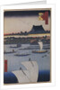 Teppozu and Tsukiji Monzeki Temple by Utagawa Hiroshige
