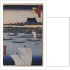 Teppozu and Tsukiji Monzeki Temple by Utagawa Hiroshige