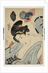 Coming Out Preparation. (Competition of beautiful women), c. 1830 by Utagawa Kunisada