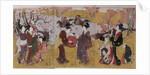 The Third Month, Triptych by Utagawa Toyohiro