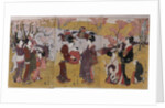 The Third Month, Triptych by Utagawa Toyohiro