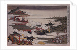 An Lushan and his troops attack on Emperor, ca 1770 by Toyoharu Utagawa