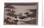 An Lushan and his troops attack on Emperor, ca 1770 by Toyoharu Utagawa