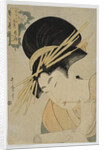 Courtesan Hanaogi of the Ogiya House, 1801 by Kitagawa Utamaro