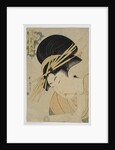 Courtesan Hanaogi of the Ogiya House, 1801 by Kitagawa Utamaro