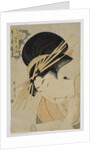 Courtesan Hanaogi of the Ogiya House, 1801 by Kitagawa Utamaro