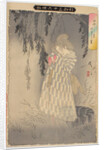 The ghost of Okiku at Sarayashiki. by Tsukioka Yoshitoshi
