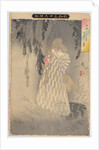 The ghost of Okiku at Sarayashiki. by Tsukioka Yoshitoshi