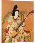 A Girl Playing a Shamisen, Second Half of the 17th cen by Anonymous