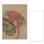 Demon, possibly Ibaraki, opening a box, Early 19th cen by Anonymous