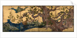 Cypress Tree (Eight folded screen), 1590 by Kano Eitoku