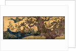 Cypress Tree (Eight folded screen), 1590 by Kano Eitoku