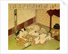 Two Lovers (Shunga - erotic woodblock print), c. 1750 by Suzuki Harunobu