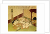 Two Lovers (Shunga - erotic woodblock print), c. 1750 by Suzuki Harunobu