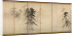 Pine Trees (Right of a pair of six-section folding screens) by Tohaku Hasegawa