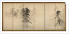 Pine Trees (Right of a pair of six-section folding screens) by Tohaku Hasegawa