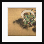 The Wind God. Right part of two-fold screens Wind God and Thunder God, Early 18th cen by Ogata Korin