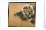 The Wind God. Right part of two-fold screens Wind God and Thunder God, Early 18th cen by Ogata Korin