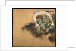 The Wind God. Right part of two-fold screens Wind God and Thunder God, Early 18th cen by Ogata Korin