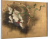 The Thunder God. Left part of two-fold screens Wind God and Thunder God, Early 18th cen by Ogata Korin