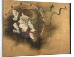 The Thunder God. Left part of two-fold screens Wind God and Thunder God, Early 18th cen by Ogata Korin